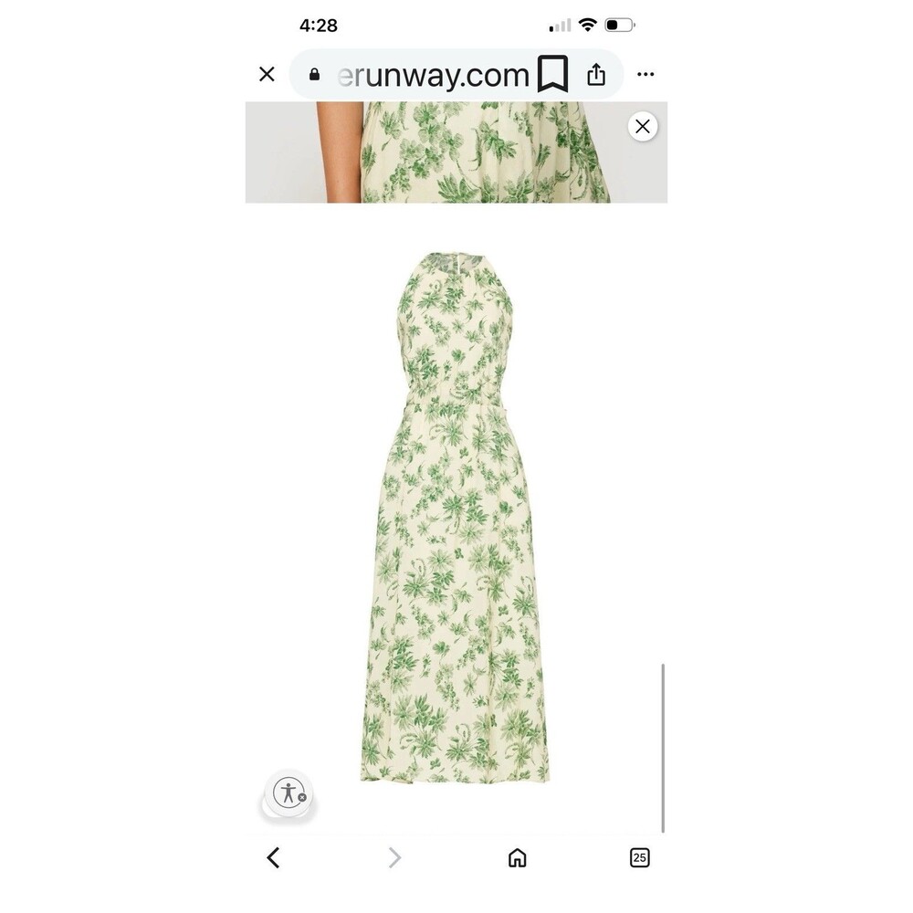 Sandro Annecy linen blend midi dress Size 6 (EU38) - Picture 4 of 16